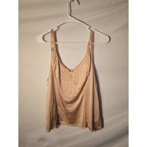 Vassarette Camisole Cami Womens Size XL Nude Beige Light weight Shapewear